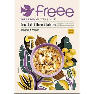 Doves Farm Fruit & Fibre Flakes Gl.fri Økologisk - 375 g