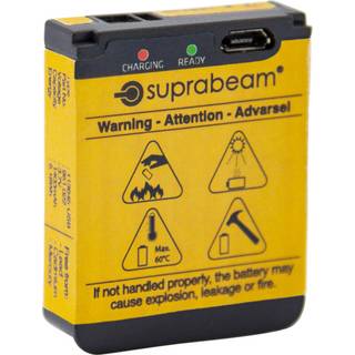 Li-Po Batteri 1'400 MAh, Med Integreret USB-opladning - Suprabeam