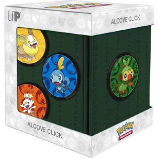 Ultra Pro - Galar Alcove Click Deck Box för Pokemon MTG Baseball Basketball Soccer och andra handelskort eller brädspel