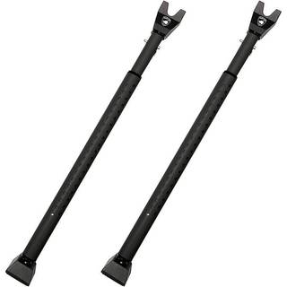 Guard Dog Security Door Jammer 2-i-1 Justerbar dørknap Jammer & Skydedørdør Sikkerhedsbjælke-40 forskellige justeringer (sort 2 pakke)