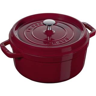 Staub La Cocotte 24 cm / 3,7 l, Rund, Bordeaux, Støbejern