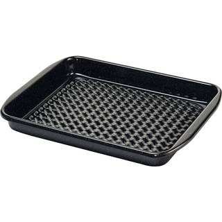 Riess Classic Spezialartikel Grilltasse eckig 42 x 32 cm - Emaille - Schwarz