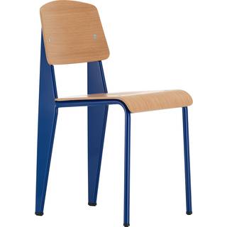 Vitra Standard Spisebordsstol Prouvé Bleu Marcoule/Egetræ