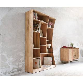 Standregal Live-Edge 120 cm Akazie Natur links