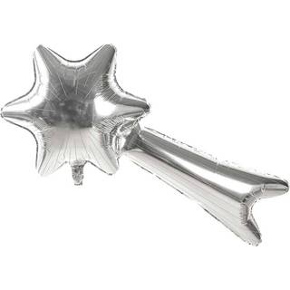 Folienballon Sternschnuppe 110x60cm - Silber