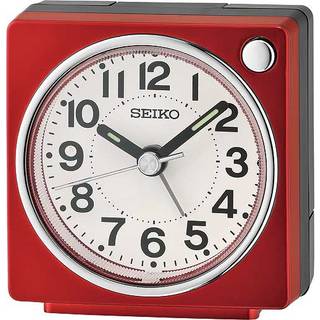 Seiko QHE196R Square Red Alarm Clock - C06127