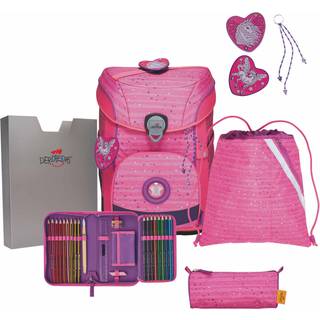 Schulrucksack Set 5tlg. Ergoflex Easy Pretty Unicorn Pink