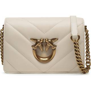 Pinko Love Click Mini Crossover taske elfenben