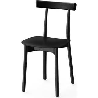 NINE Skinny Wooden Spisebordsstol Sort/Ask