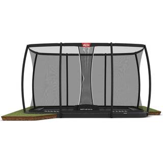 BERG Ultim Champion FlatGround inkl Sikkerhedsnet   Grey   Safety Net DLX XL 500 x300 cm