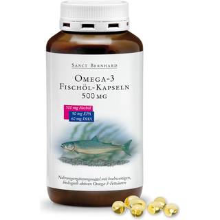 Krauterhaus Sanct Bernhard - Omega 3 Fiskeolie Kapsler 500 mg (400 kapsler)
