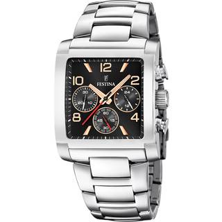 Herre Festina F20652/4 Sort Sølv Ur