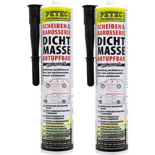 PETEC Rudetæt Sort - Fugemasse 310 ml.