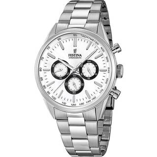 Festina F16820-Q Timeless Hvid/Stål Ø43.5 mm