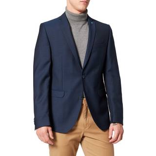 CG Herren Sakko blau gemustert Slim Fit