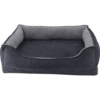 Comfort bed square "VARA" 71 x 56 x 21 cm - Grey - L x B x h: 71 x 56 x 21 cm