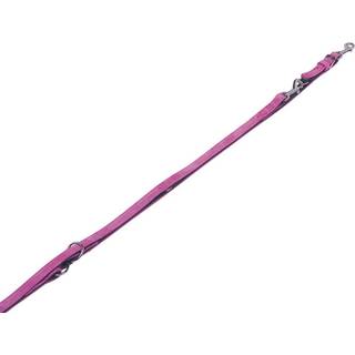 Trænings Hundesnor VELOURS - Fuchsia - 2 m - 18 mm