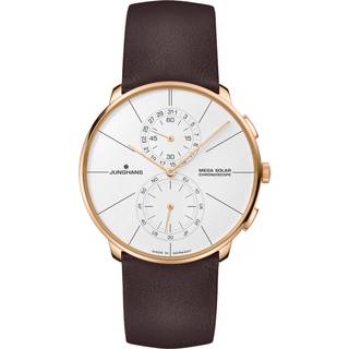 Junghans 59/7201.00 Meister Fein Chronoscope Mega Solar Funkuhr Braun