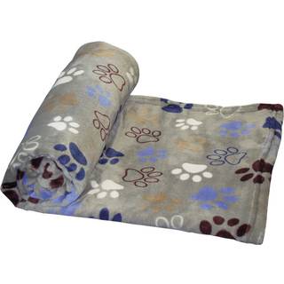 Fleece tæppe LISSI Classic - 100 x 150 cm - Grå