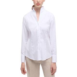 shirt-blouse in white structured