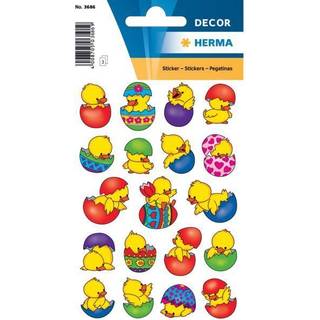 Herma stickers Decor påskekyllinger, 3 ark