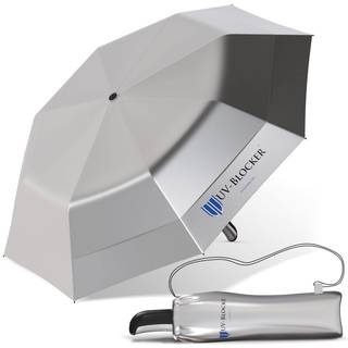 UV-blokkerer rejse solbeskyttelse UV paraply auto ?ben dobbelt udluftet baldakin vindt?t sol paraply UV beskyttelse 55+ UPF