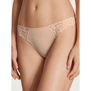 Calida Natural Comfort Lace Thong - Beige - Small