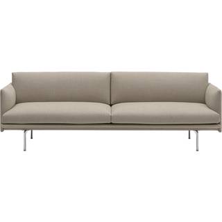Muuto Outline Sofa 3 Personers Ericture 240/Poleret Aluminium