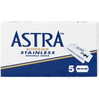 Astra Superior Stainless Blue DE-Barberblade, 2x5 stk. (10 stk.)