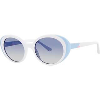 Kensie Oval It Hvid 52 Solbriller Mænd Blue - White Blue - 52mm
