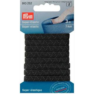 Super-Elastic Gummi schwarz 7mm 3m - Schwarz