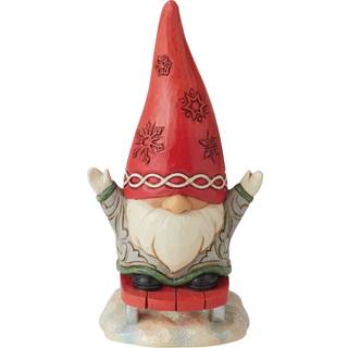 Enesco Jim Shore Heartwood Creek Gnome sl?de figur 5,31 tommer flerfarvet