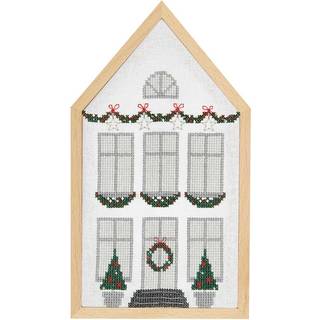 Stickpackung Winterhaus mittel