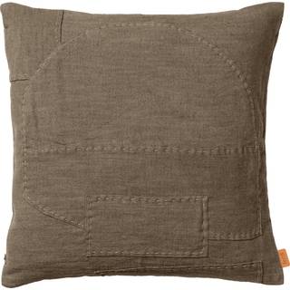 Ferm Living Darn Pude 50x50 cm Mørk/Taupe
