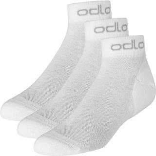 Odlo Active Invisible Sokker 42-44 - Åndbare & Antibakterielle, Hvid Unisex 3-Pak