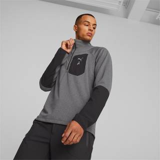 Puma Seasons Raincell Half-Zip Running Top Men - Grey, Black, Size S - grey