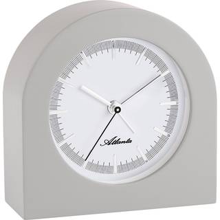 Atlanta 3105/4 Tischwecker mit lautlosem Quarzwerk Grau