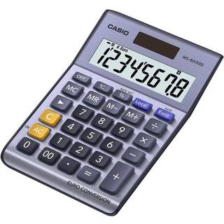 Casio MS-80VERII 8 ciff. stort displ. Euro omregning