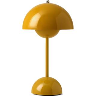 Verner Panton - Flowerpot VP9 - Magnet Oplader Portable - Mustard - Bordlampe - Andtradition - Hos Lampeagenten
