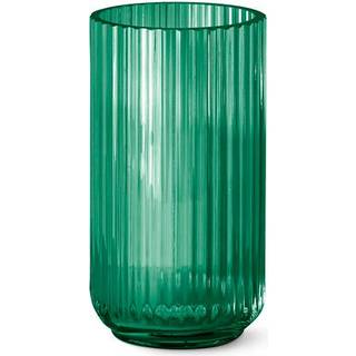 Lyngby Vase 20 cm - Grøn glas