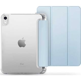 iPad 11" (2025) / iPad 10.9" (2024/2022) Tech-Protect SC Hybrid Kunstlæder Tri-fold Cover - Blå / Gennemsigtig