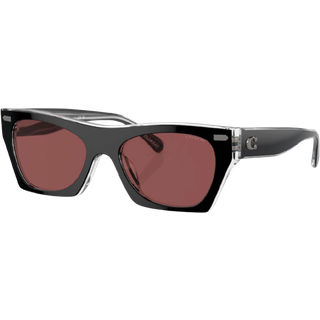 Coach HC8389U CL917 572875 52 Solbriller Kvinder Black - Black on Transparent - 52mm