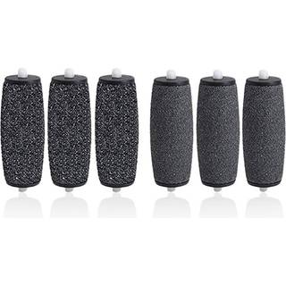 Dele Express 6 Pack Replacement Rollers Refills Electronic Perfect Foot File- 3 Ekstra grov & 3 Regelm?ssig grov