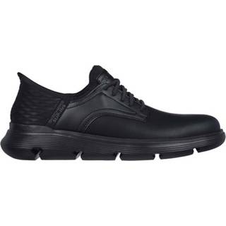 Skechers Skechers Black Wide Fit Mens Garza Slip In Trainers
