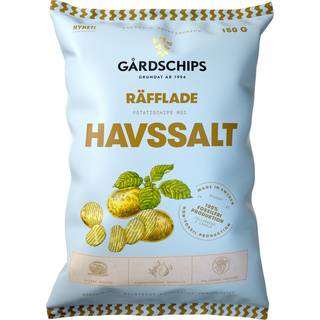 Gårdschips 2 x Chips Havsalt Rillede