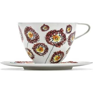 Serax Tea and Coffee - 'Anemone Milk' cappuccino cup and saucer, set of two in multicolor fine bone china