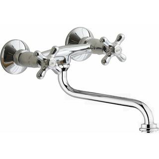 LAVABO Retro 2-Grebs køkkenarmatur i Krom