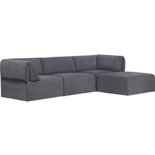 Gubi Wonder Sofa 3p Chaise Lounge 1294/096 Lc - Hjørnesofaer & Divansofaer Bomuld Hot Madison - 10054207-CH1294/096