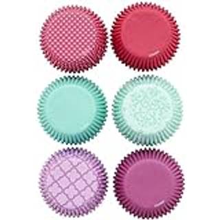 Pink/Turquoise/Purple Muffinsforme - Wilton, 150stk