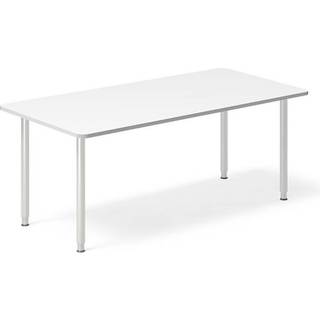 Skrivebord DNA, Hvid 1800x800 mm I-ben/Alugrå
